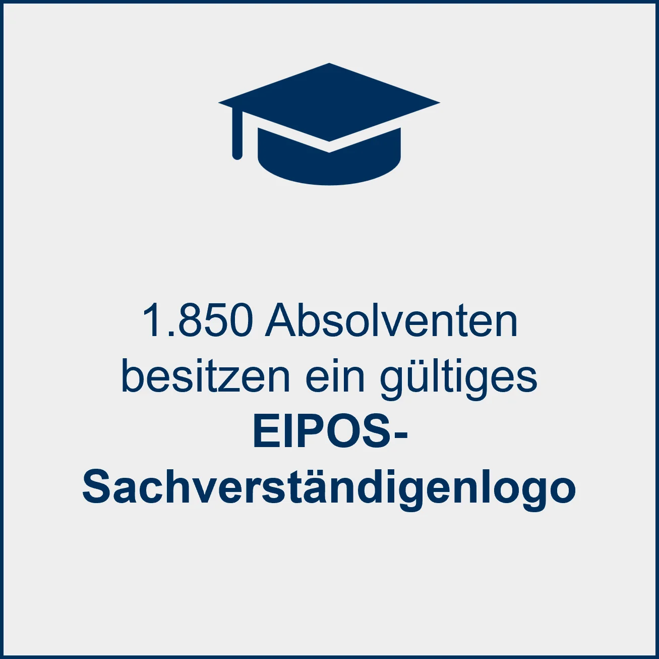 1.850 Absolventen besitzen ein gültiges EIPOS-Sachverständigenlogo