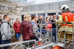 Besuch des Masterstudiengangs Brandschutz bei der Feuerwehr Dresden